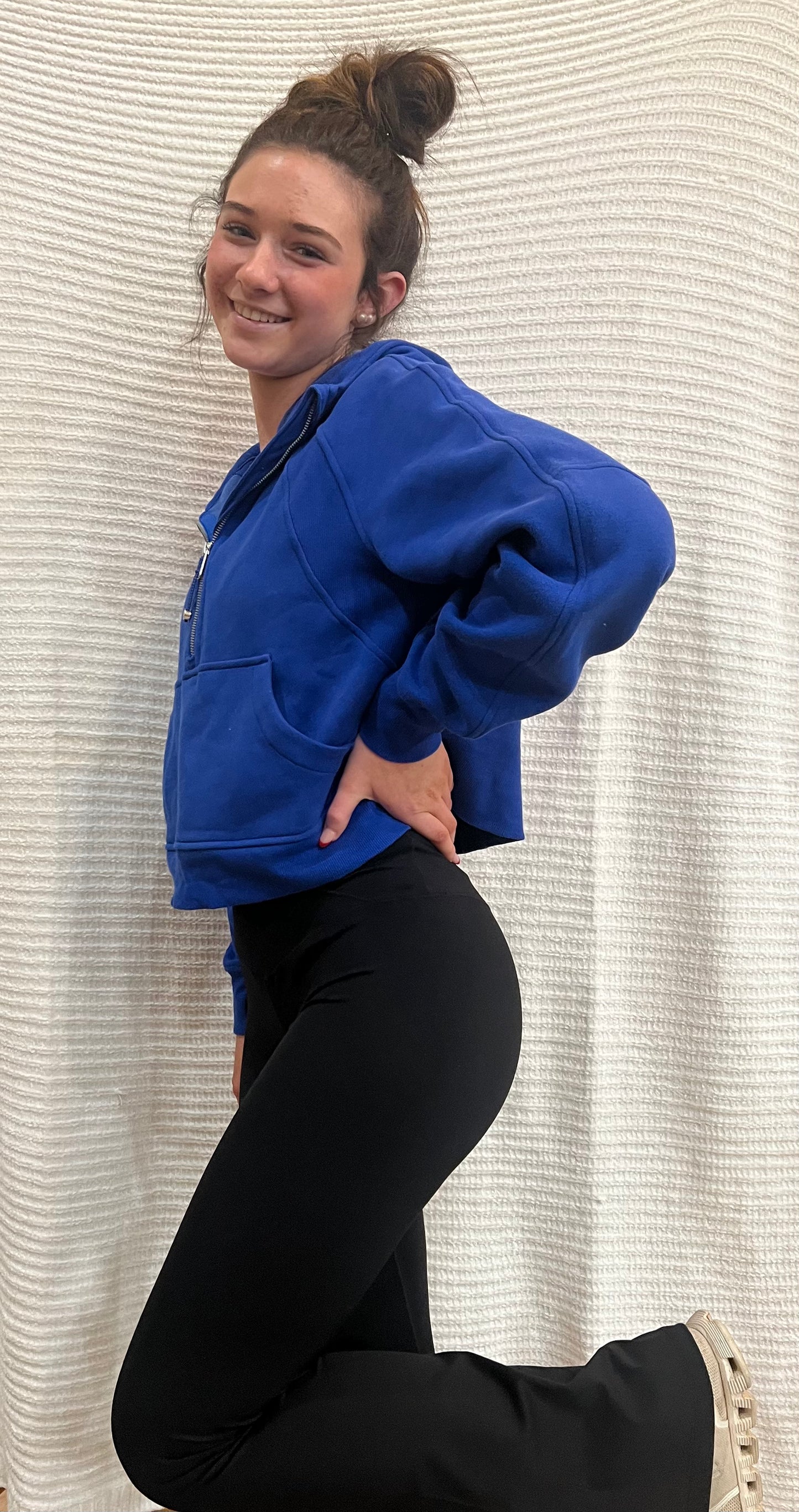 High Waist Crossover Flared Leggings