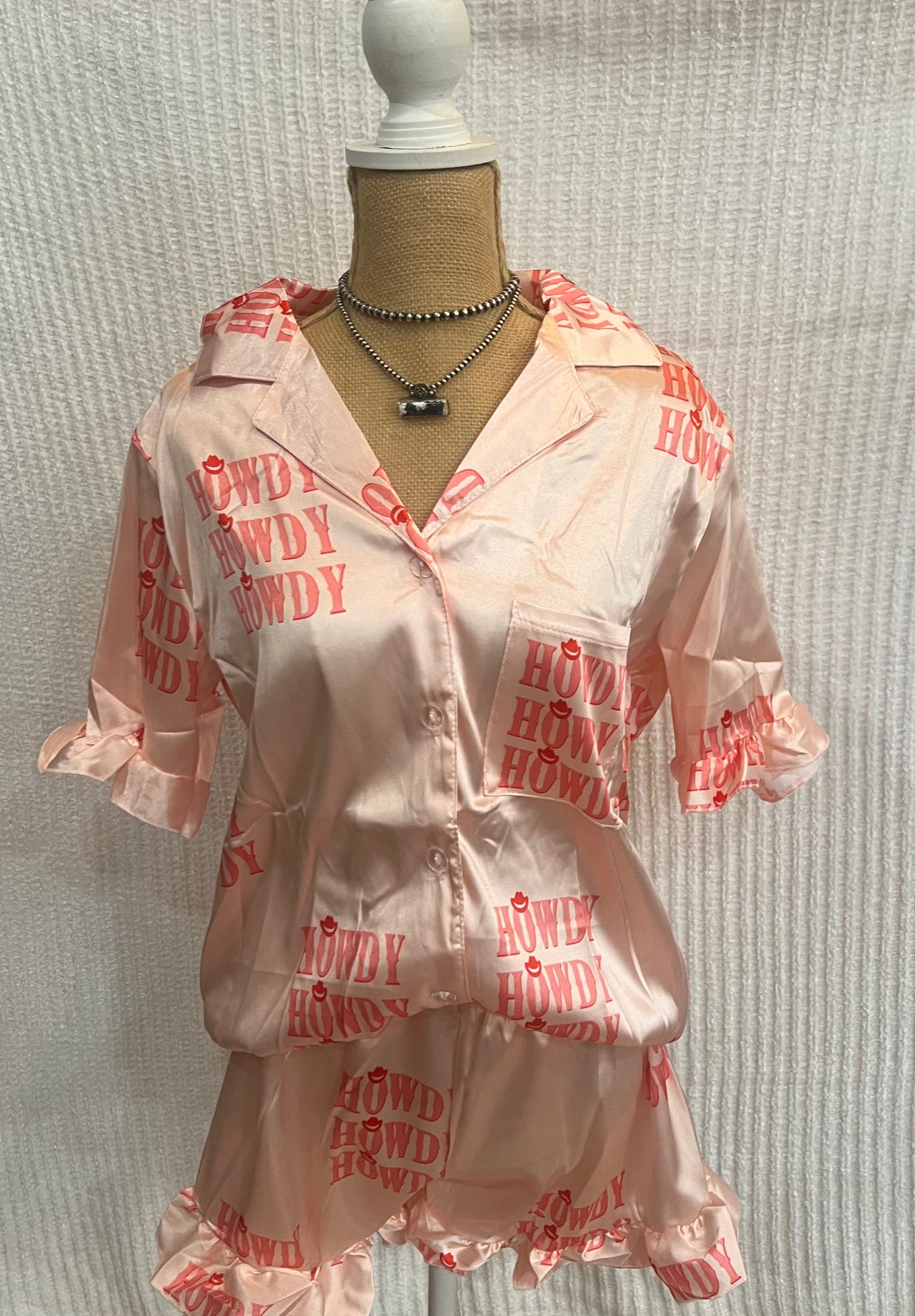Pink Howdy PJ Set