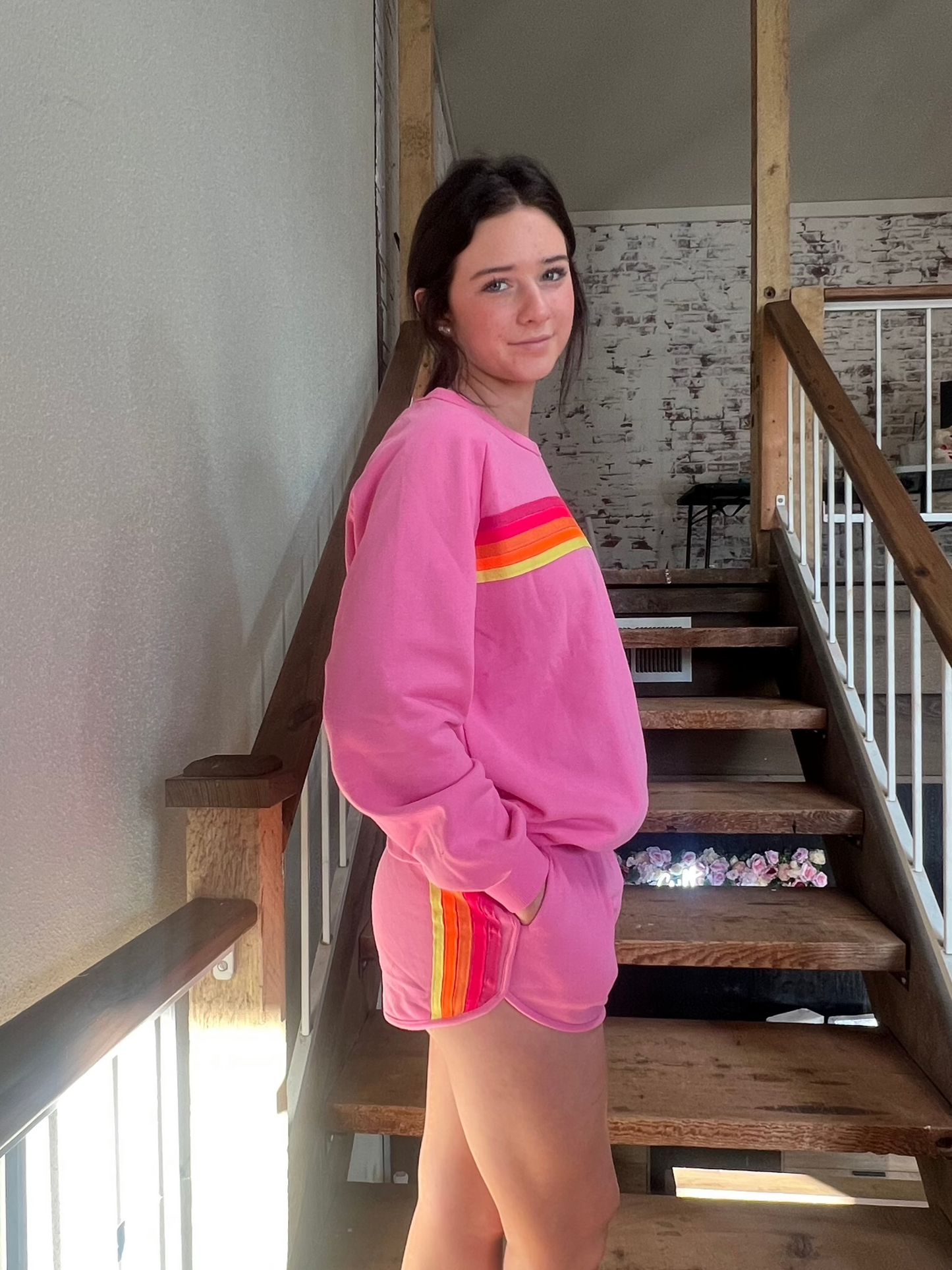 Pink Striped Set