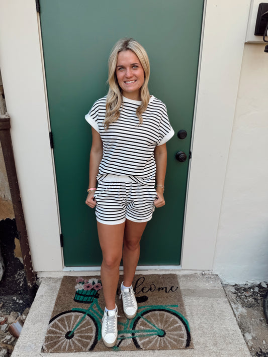 Stripe Short and Tee Set