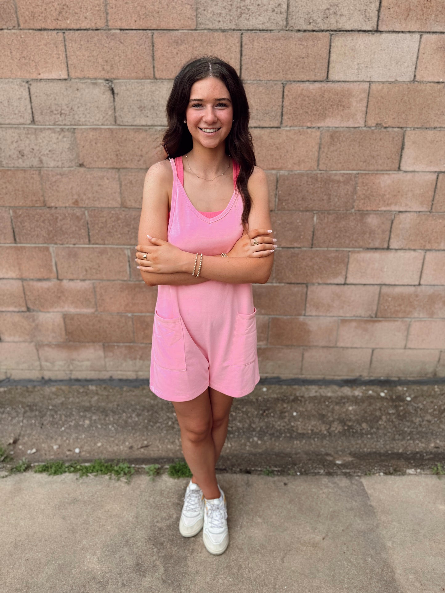 Sleeveless Pocketed Romper