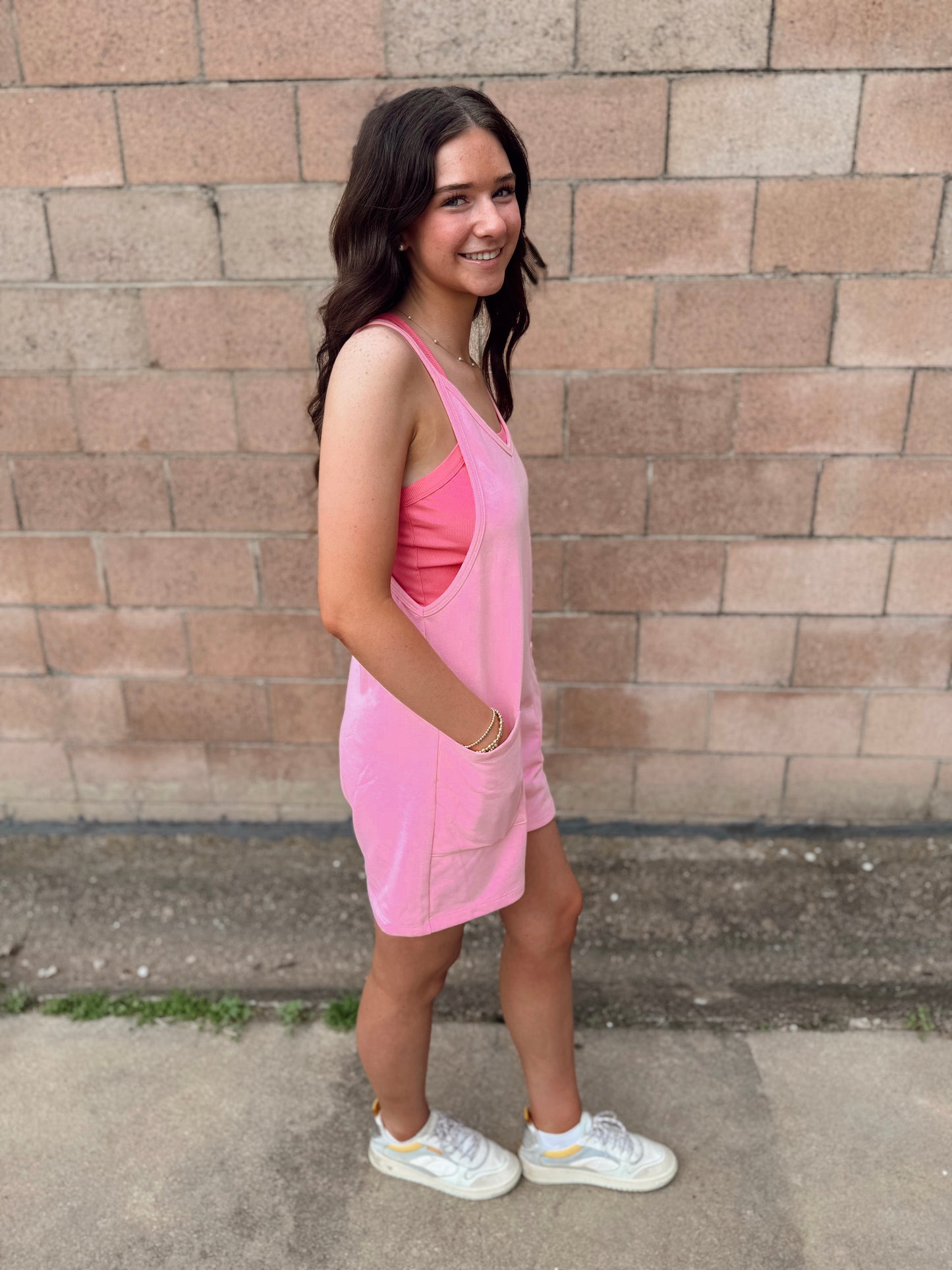 Sleeveless Pocketed Romper