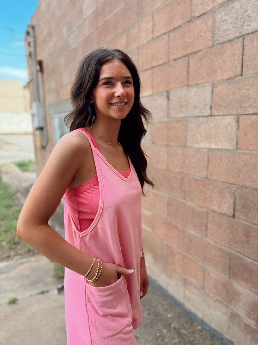 Sleeveless Pocketed Romper
