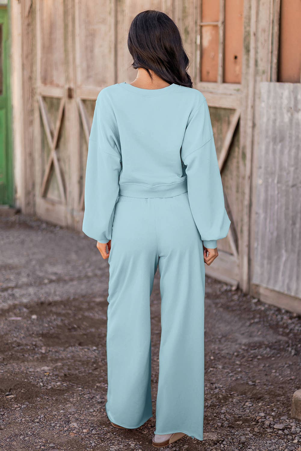 Crop Top + Drawstring Set