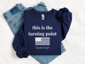 Charlie Kirk! Turning Point! Navy TEE SHIRT