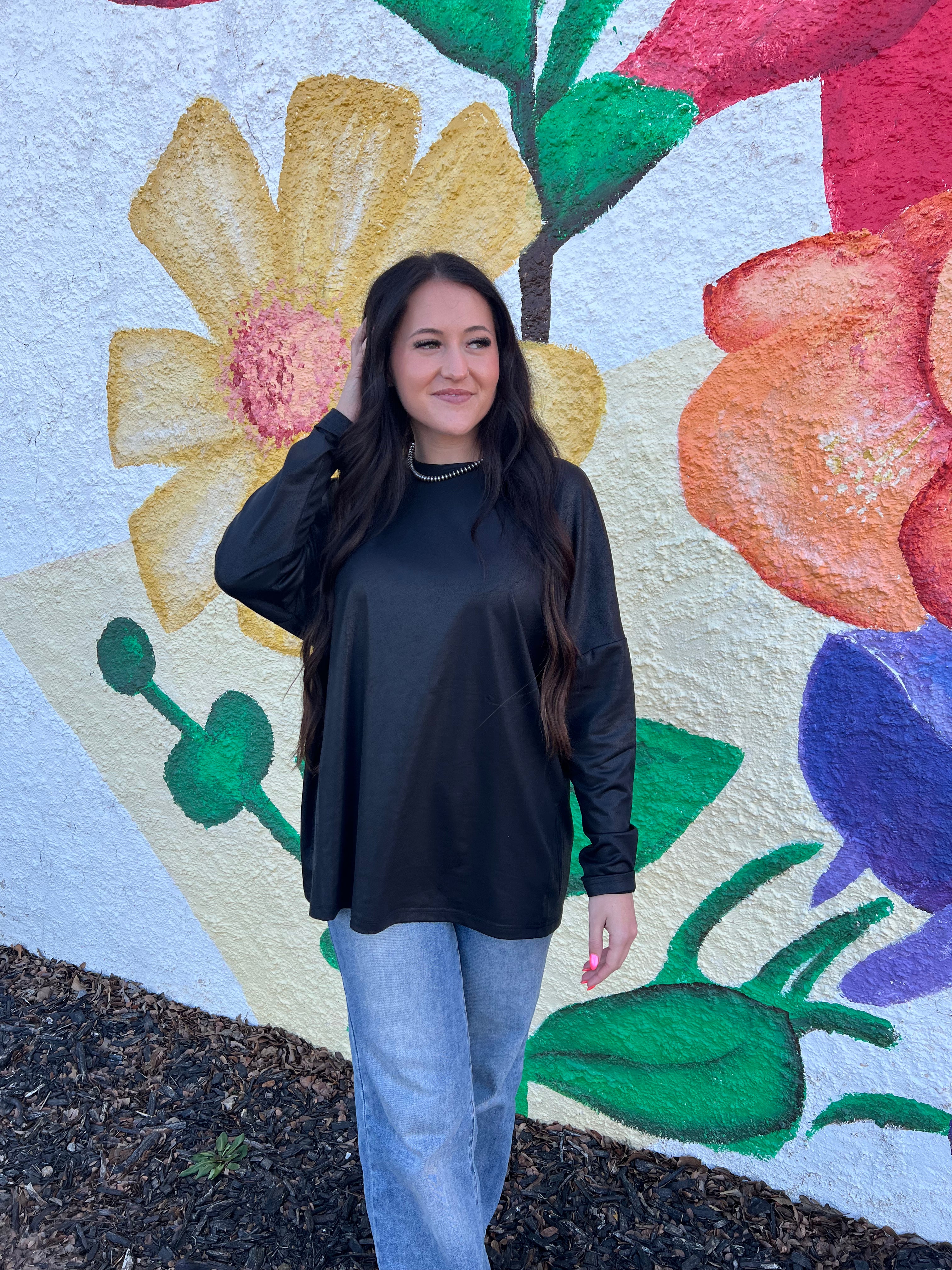 Black Leather Top