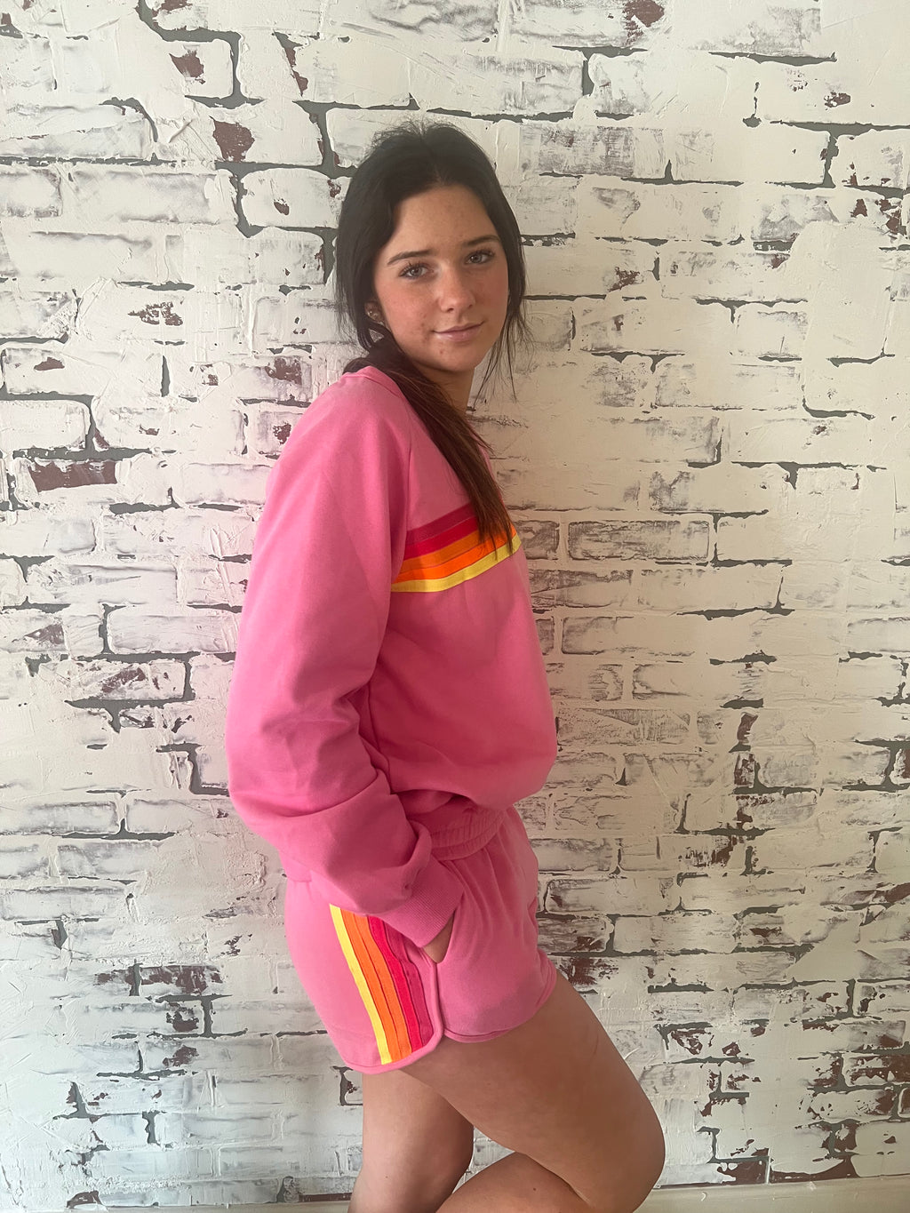 Pink Striped Set