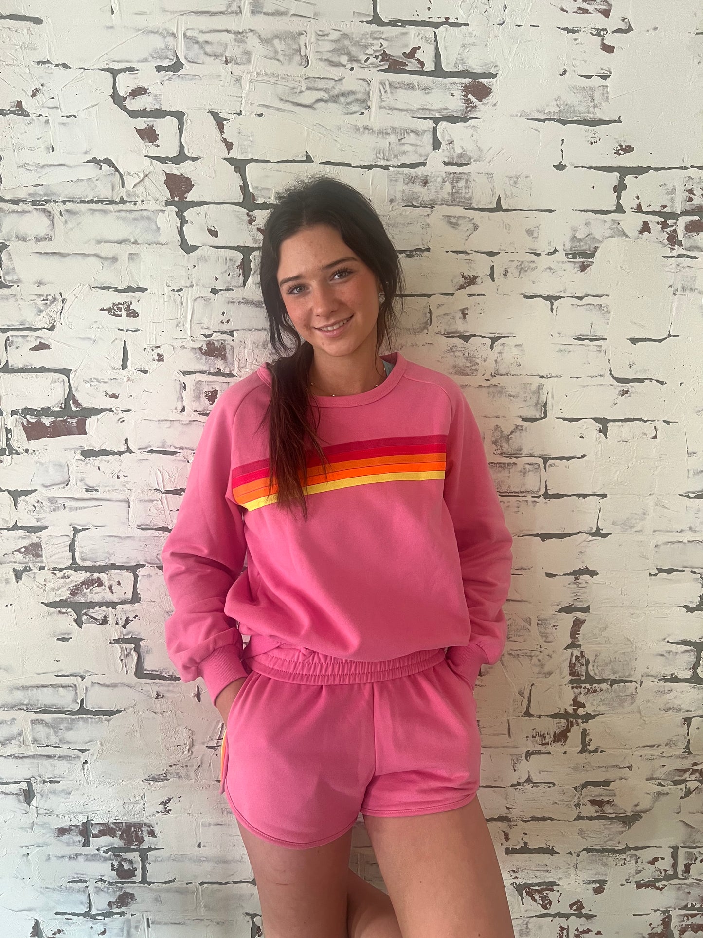 Pink Striped Set
