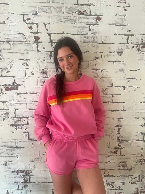 Pink Striped Set